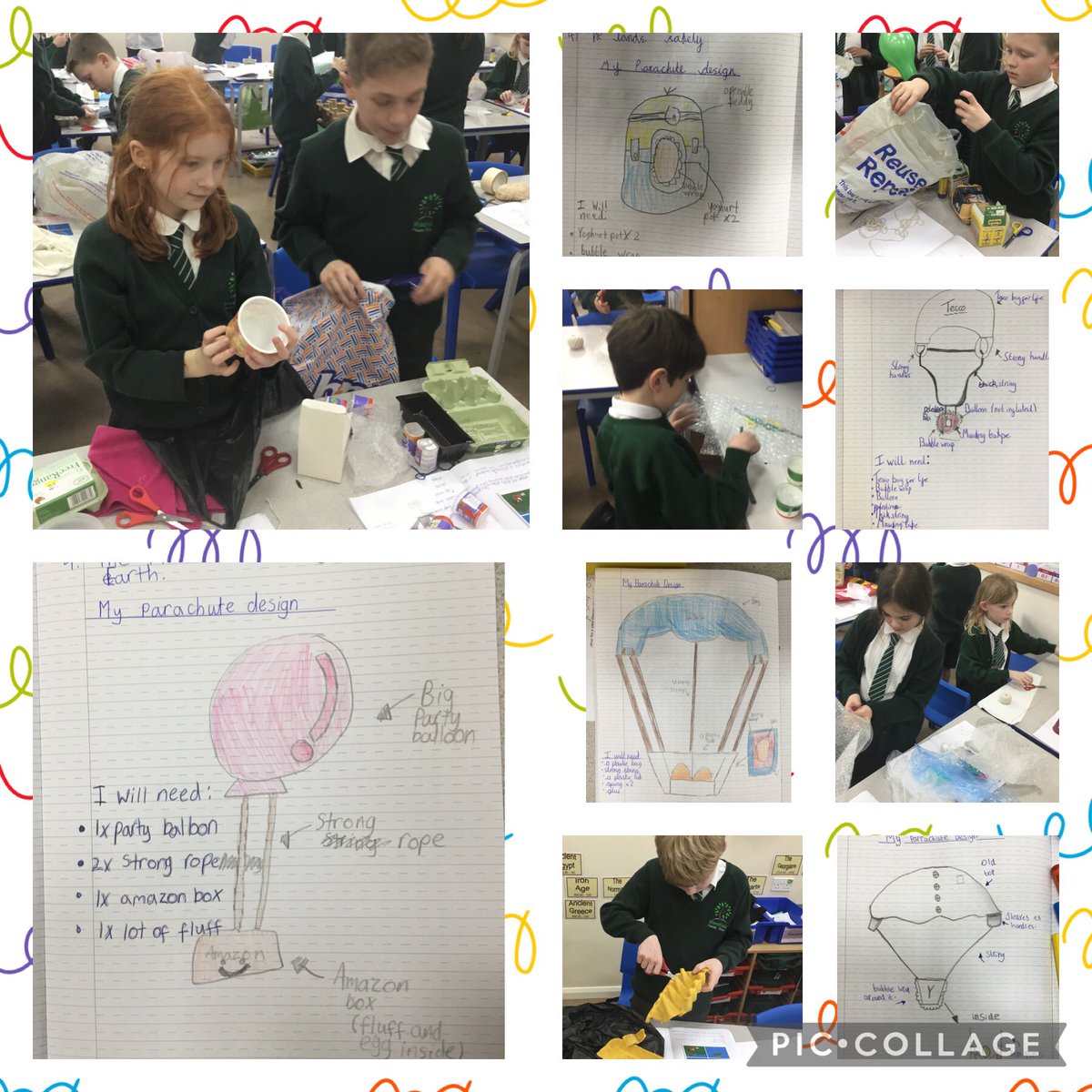 Y5Woodfield's tweet photo. The Y5 engineers workshop is in full swing this afternoon as we begin phase one of Operation Egg Drop and start to make our parachutes 🪂 #Woodfieldscience https://t.co/i6qHn9LV8h