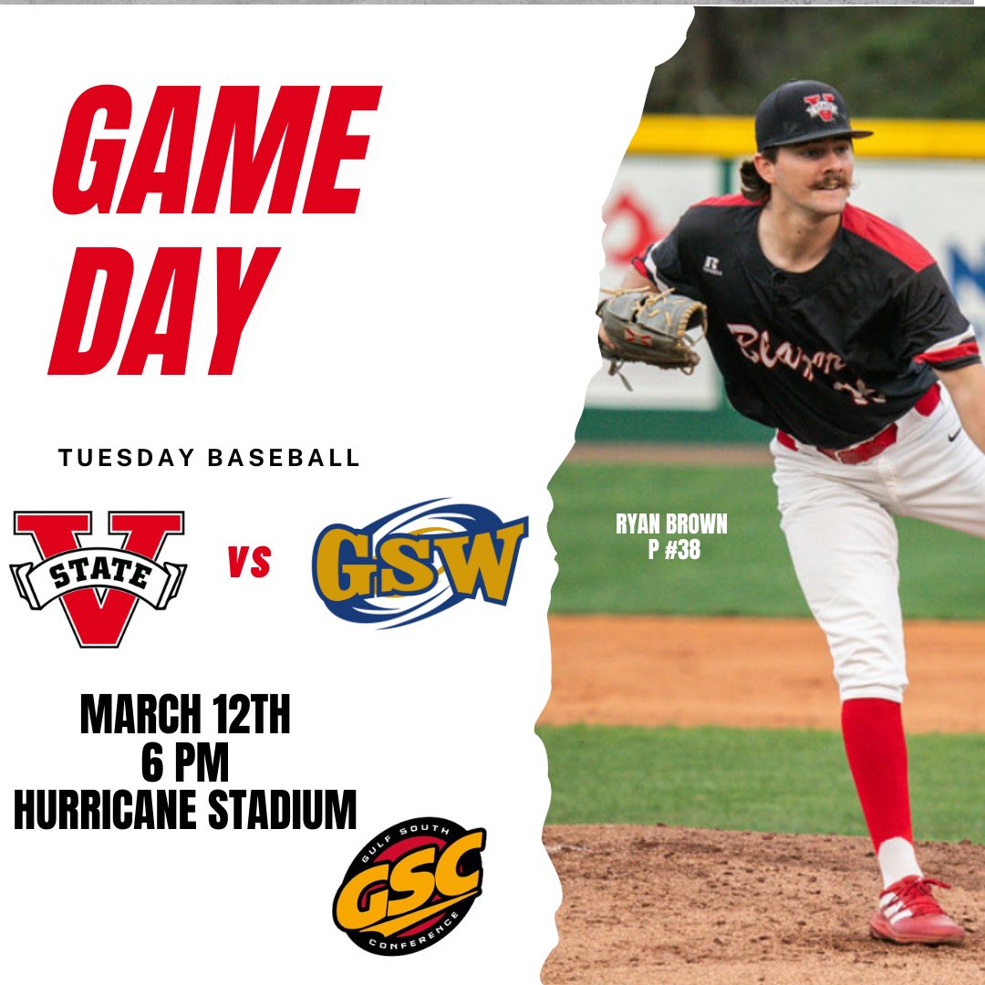 🔥GAMEDAY🔥

🆚 Georgia Southwestern

⏰ 6:00 p.m.  

📍Americus, GA

🏟️ Hurricane Stadium
 
📺 pbcsportsnetwork.com/gswcanes/

📊 gswcanes.com/sports/bsb/202…