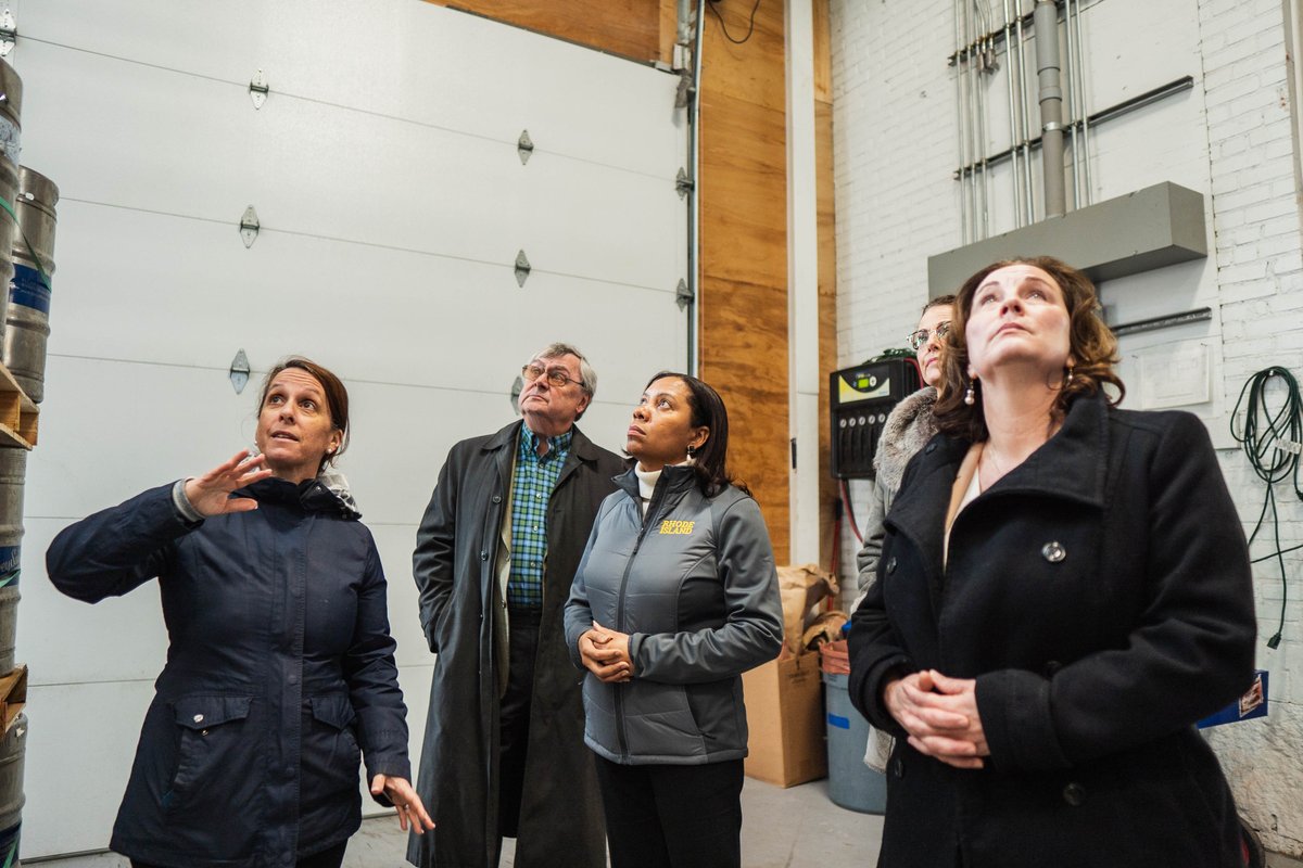 CommerceRI's tweet photo. We're in #Westerly w/ @LizTannerRI @LGSabinaMatos & Ocean Community Chamber. We got a tour of @GreySail brewing, and Fun — a retail outlet that just relocated from CT to RI.
We also surveyed storm damage @PaddysBeach before the '24 season.
#ShopLocalRI #BuyLocalRI https://t.co/VaKzu6ssxy