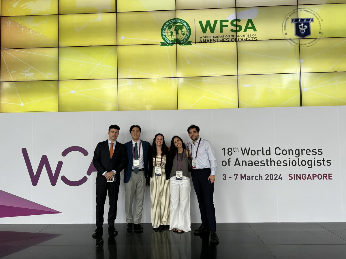 BreaParrilla's tweet photo. Wrapped up #WCA2024 with 3 oral presentations @PittAnes . Always a pleasure to network with our friends from @AnestesiaH12O @mamduep . Looking forward to WCA2026 in Marrakech. https://t.co/dPCez57umX