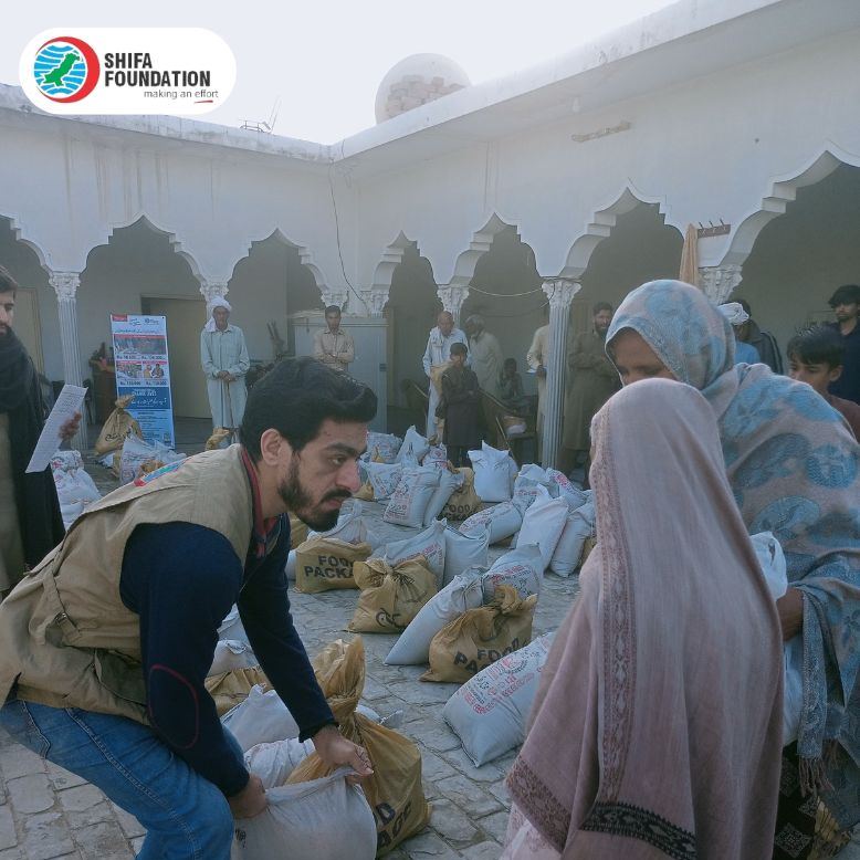 'Feeding the Future' Your donation to Shifa Foundation's food distribution efforts can make a world of difference for someone in need. Join us in our mission to provide sustenance & hope to those facing hunger. Together, we can create lasting change. For Donation, visit our site