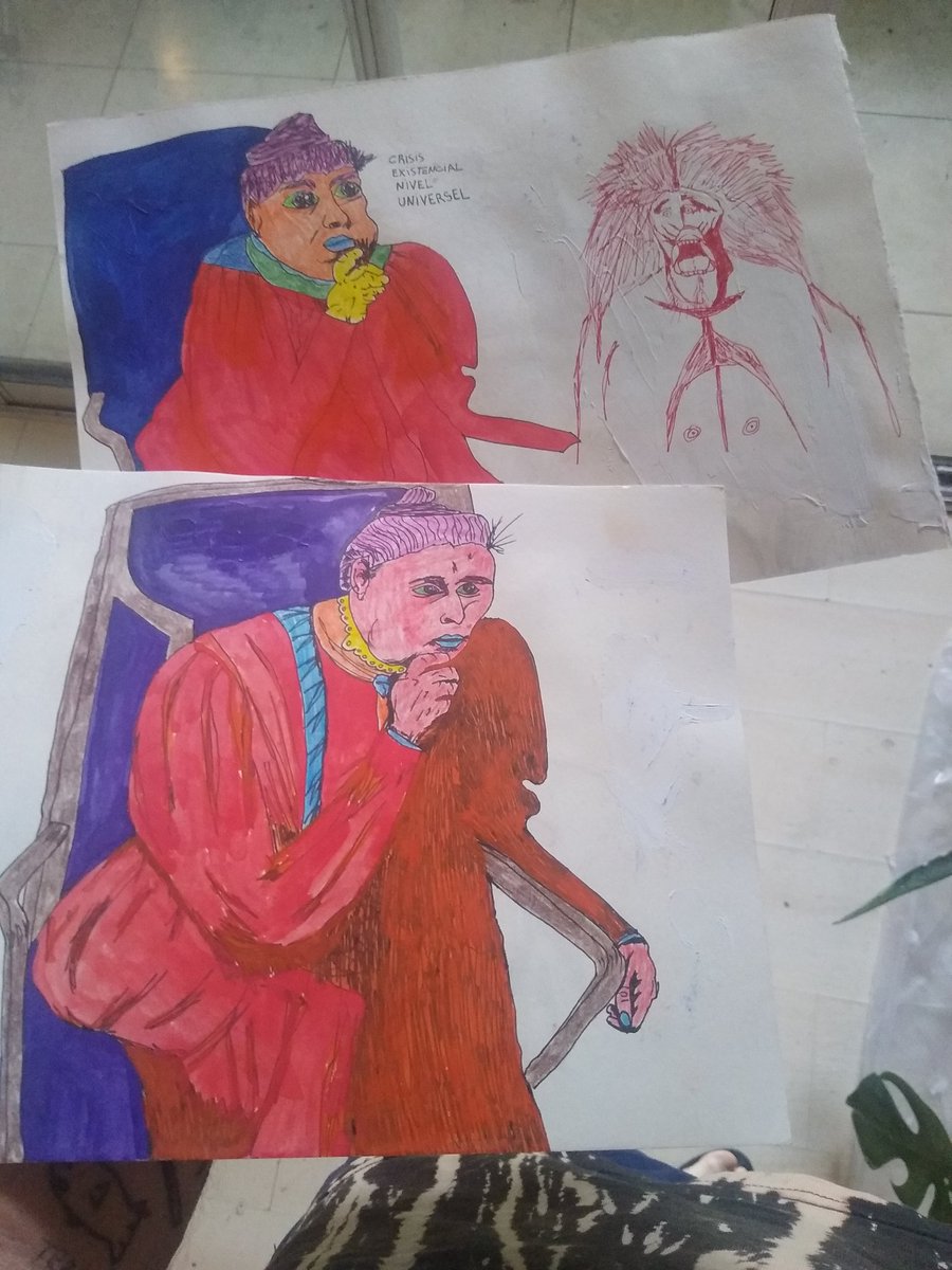 PteDeInternet's tweet image. Will use thus two original drawings I made some years ago to create a new mashup piece for my zorita garden who needs some different styling 💅🏽 so I can go on confusing the algorythm of all the bots and non bots 

#EndOf #Wip tus co