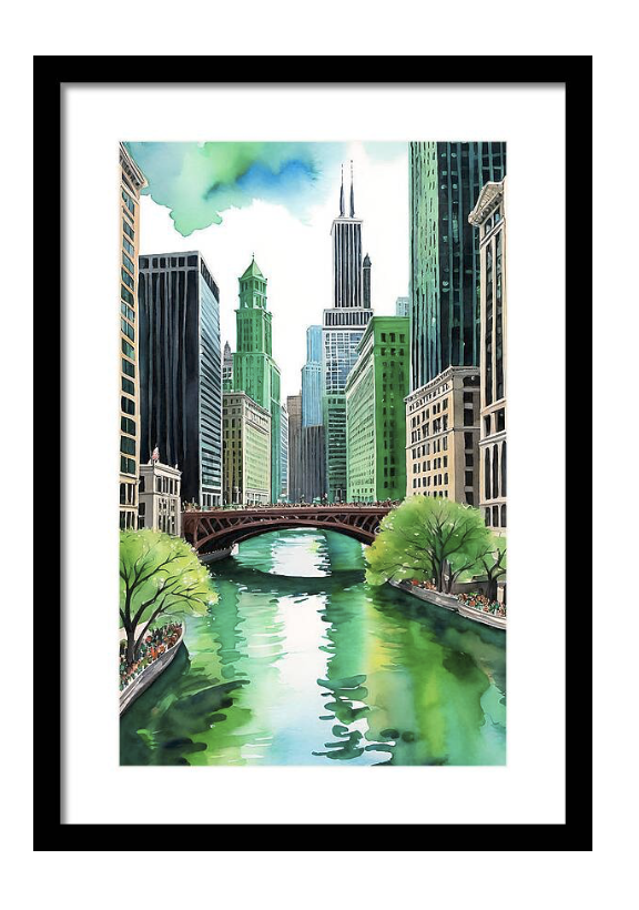 New art for sale,' St Patrick's Day, Chicago ' fineartamerica.com/featured/st-pa… #StPatricksDay #Symbol #Irish #shamrock #ireland #greenchicagoriver #Irishsymbol #green #wallart #wallartforsale #gifts #giftideas #homedecor #ayearforart #BuyIntoArt #watercolor #watercolorpainting