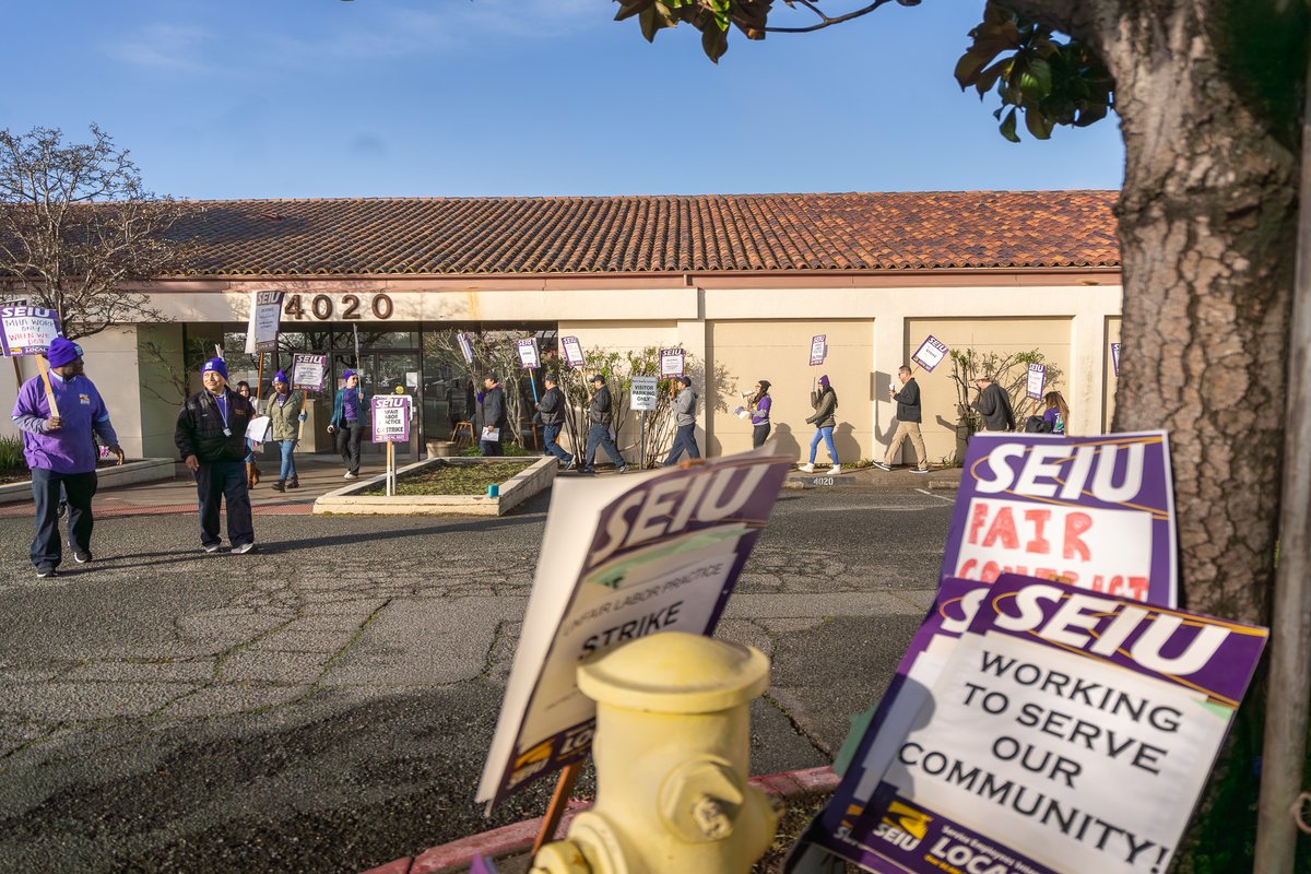 seiu1021's tweet photo. Marin Housing Authority employees are on an unfair labor practice STRIKE! https://t.co/m4NGJc6q88