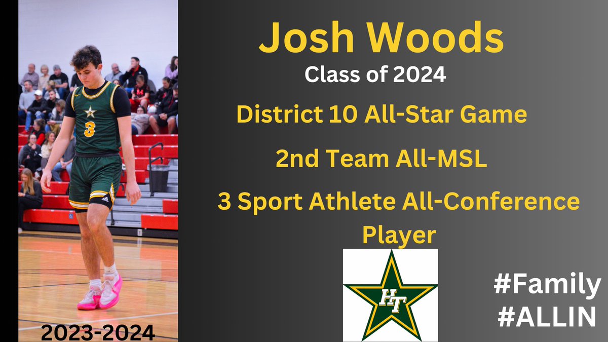 HTHSBasketball's tweet photo. Check out Woody in the District 10 All-Star Game on Wednesday, March 27th at 6pm at St. Charles #HTHoops #Family #ALLIN https://t.co/9uAIEOvT9P