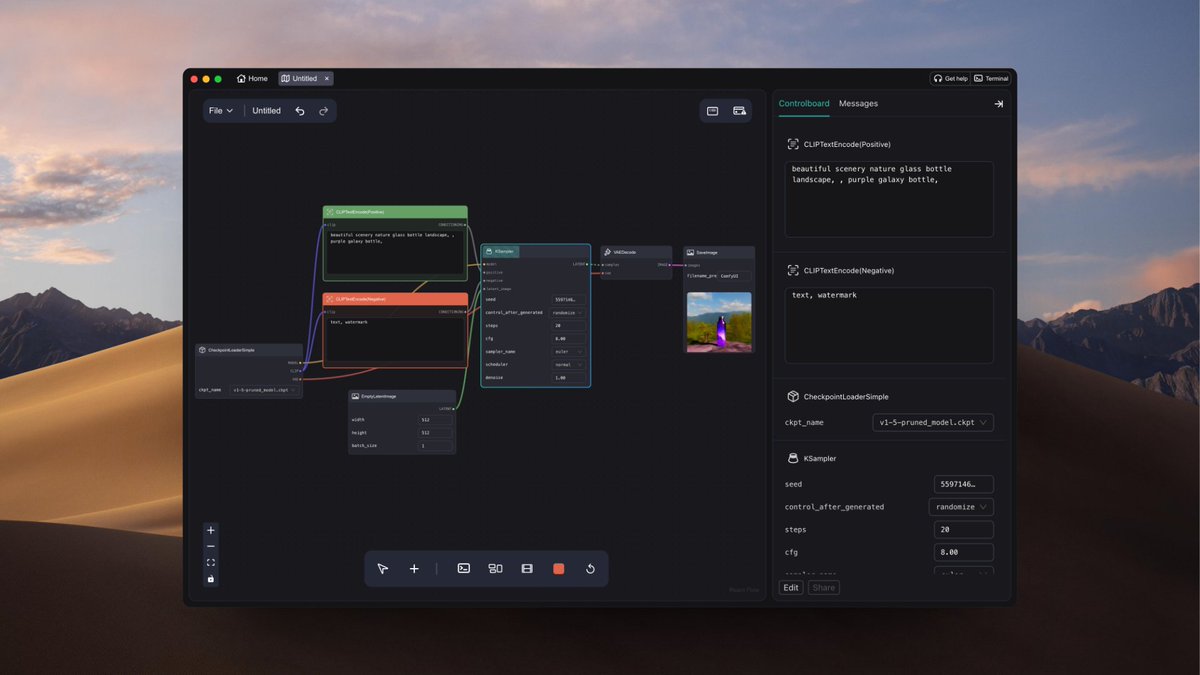 hellojimmywong's tweet photo. Weekly update of ComflowySpace: We add a feature called ControlBoard, where you can adjust the parameters of each node through the sidebar, so you no longer have to struggle to find the place to adjust settings.
https://t.co/euksO6ZeDs https://t.co/Q5rtyFdTJU