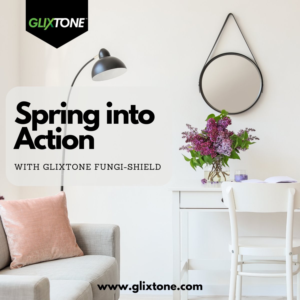 🌷💚 Spring into Action with Glixtone Fungi Shield! 💚🌷
Welcome spring with a mould-free home. Use Glixtone Fungi Shield for advanced anti-fungal protection. Find it at  glixtone.com/where-to-buy. 
#WelcomeSpring #GlixtoneFungiShield #FreshStart #MouldFreeHome
