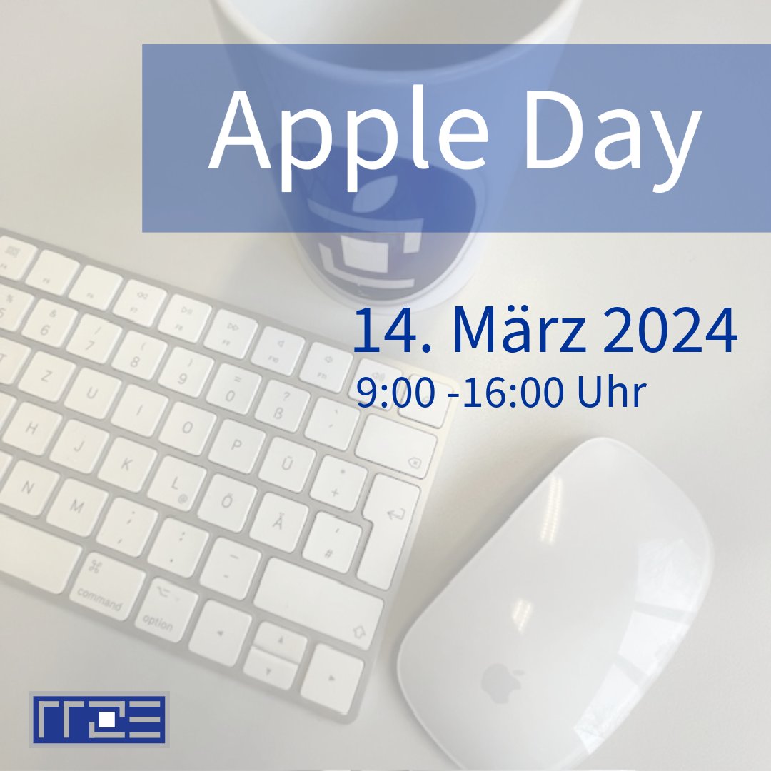 Der Apple Day findet am 14. März 2024 statt. Mit den Partnern CANCOM und Apple gibt es in gewohnter Manier einen Tag voll Informationen und News rund um den bayrischen Apple Rahmenvertrag usw. go.fau.de/7hf.cq8 #apple #appleday #rrze #fau