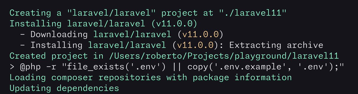 RmeetsH's tweet image. Welcome to Laravel11
✨✨✨✨✨✨✨✨✨✨✨

#laravel #laravel11 #NewRelease