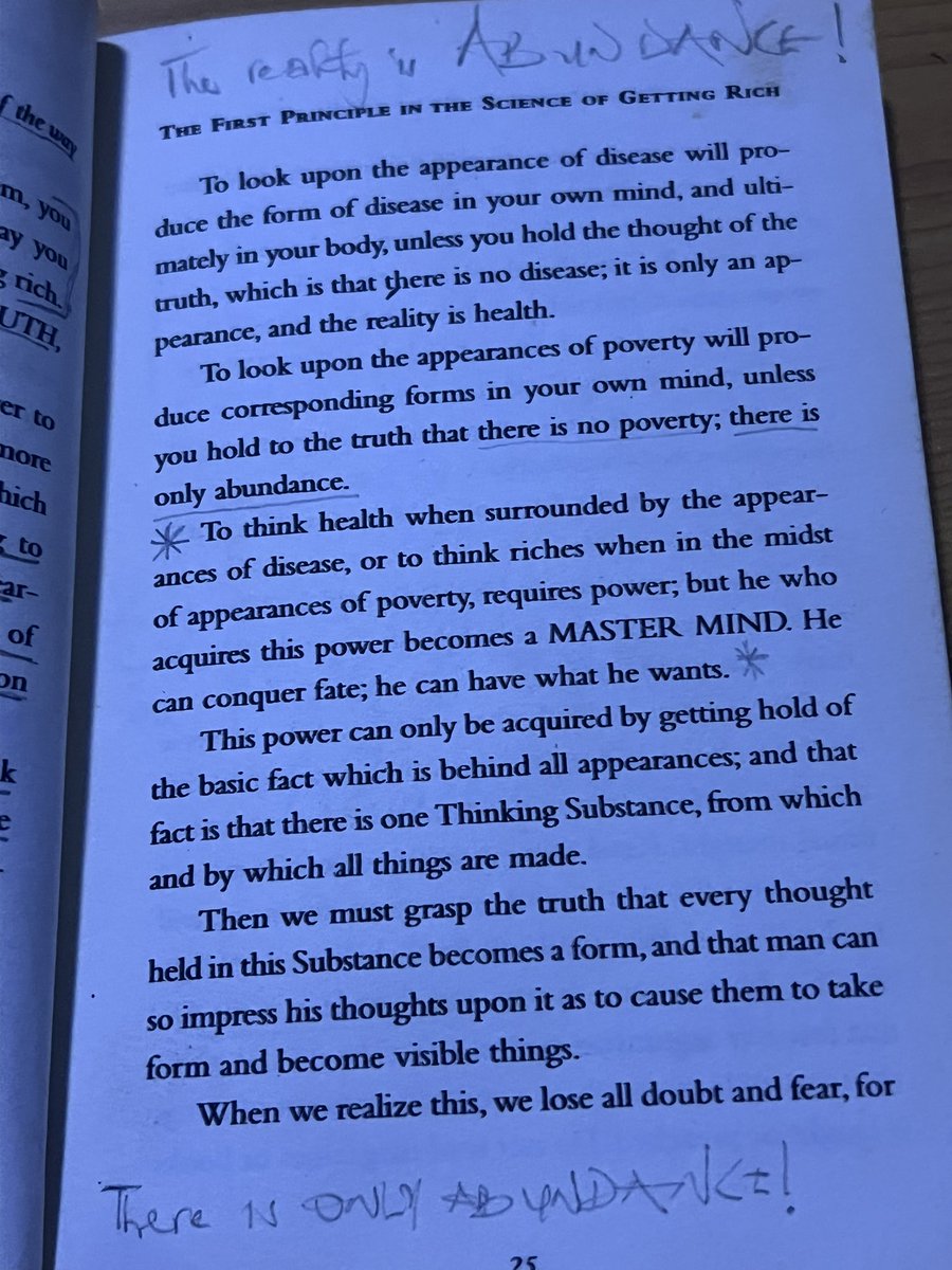 joemiler7's tweet photo. science of getting rich - wallace d. wattles 

sink it all in. 
profound statements. https://t.co/wSTBtPmKz3