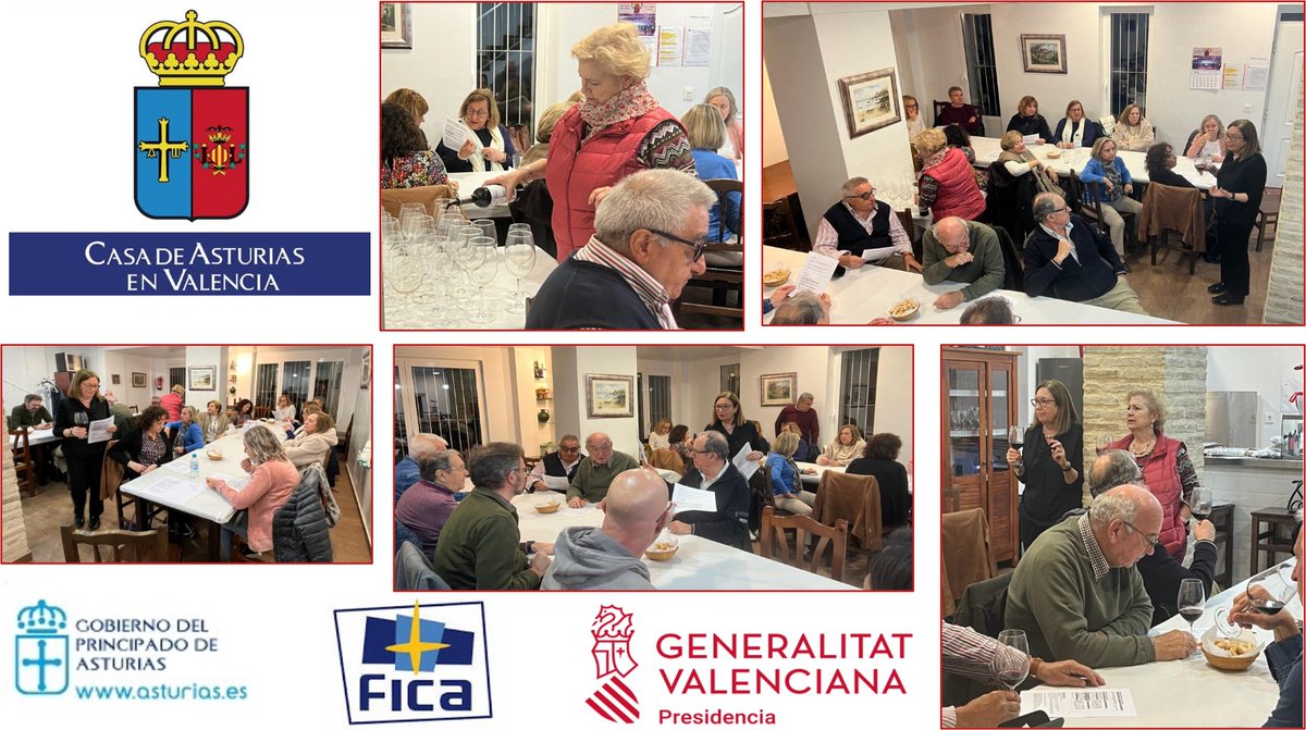 El viernes 8 de marzo continuamos catas de la Casa de Asturias en valencia. En esta ocasión, los vinos fueron “ Tempranillo” de la diferente geografía española. 
Las notas de cata, bien guiadas por nuestras socias expertas en vinos, ayudaron a distinguir sus aromas.
¡Salud! 🍷🥂