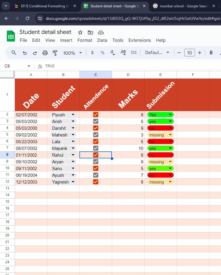 MayankNirm75431's tweet image. Today I learn about #googlesheet I have done all this to him👇.
-Edit
-Insert
-Data
-Tools
-Extensions
 help of our @Saipujariprasad sir and @lfp_Tardeo  You can use it our shop,student details,and Marks sheet .@malpani Thank you all for this.😊