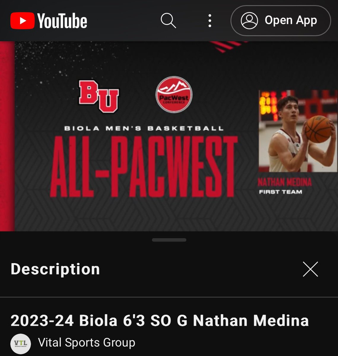 vtlsports's tweet image. 6’3 G Nathan Medina
1st Team All PacWest
Season Tape👇
youtu.be/E-d3AFzwrG0