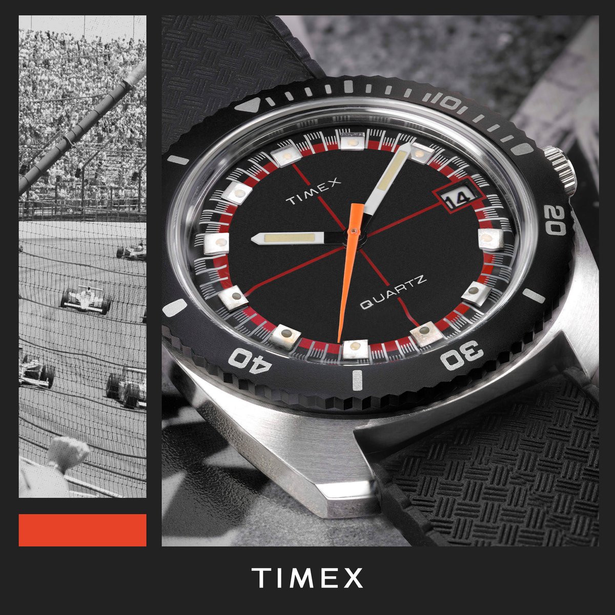 𝗔 𝗿𝗲𝘃𝘃𝗲𝗱-𝘂𝗽 𝗰𝗹𝗮𝘀𝘀𝗶𝗰 🏁 Introducing our Q Timex 1971 Velocity Reissue that will transport you back to the adrenaline-fueled racing scene of the ‘70s. Shop the watch: timex.com/products/q-tim… #timex