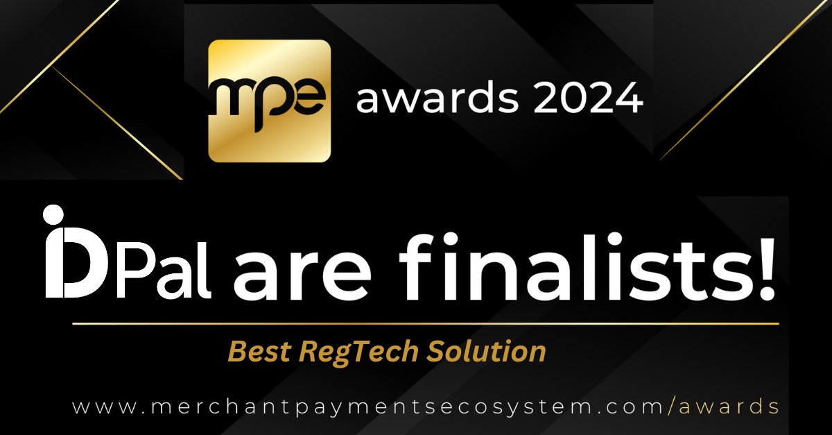 ID-Pal is shortlisted for Best RegTech Solution at the <a href="/mpecosystem/">MPE</a> #mpeawards &amp; we’d like to send out a massive, good luck to all the incredible companies who are also nominated ahead of tonight's ceremony - it's amazing to be in the mix with so many talented folks.