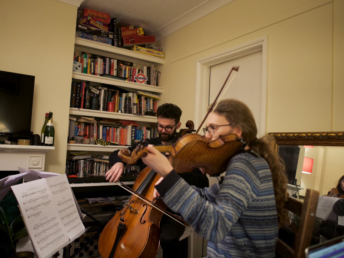 I had a lot of fun recording some snippets from my string quartet, How To Go Outside, with my friends Helena, Sam, Toby, and Amy last Friday! Here's some of it: soundcloud.com/joseph_bates/s…. These were the last things missing from my PhD portfolio, so it's nearly ready to hand in now!