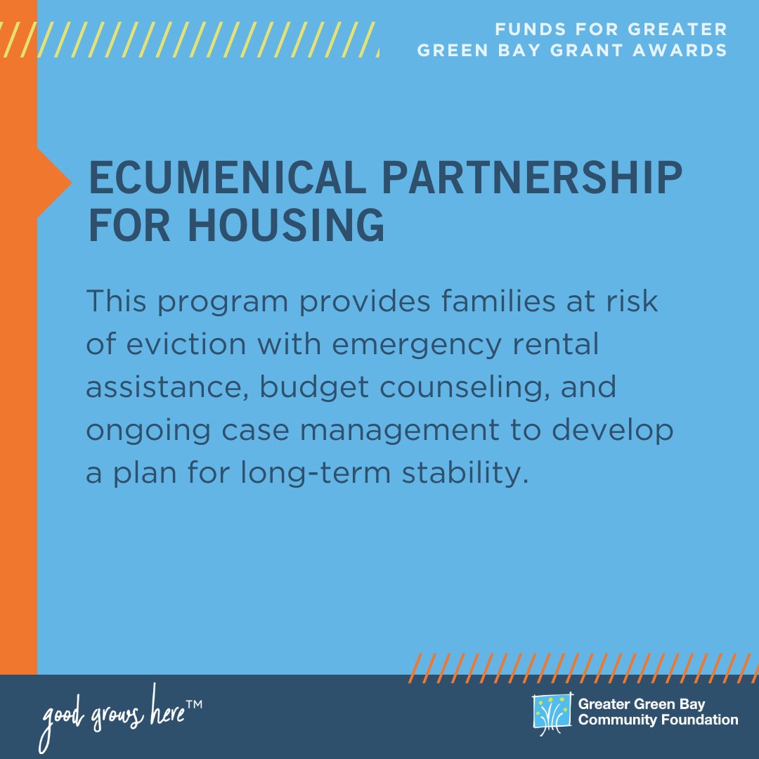 ggbcfoundation's tweet photo. We advance the progress of the Greater Green Bay Blueprint to Prevent and End Homelessness by funding efforts that align with the tasks and strategies ahead. Learn about all 26 Funds for Greater Green Bay grant awards at (https://t.co/oVFRoHwnSj). #goodgrowshere https://t.co/x5DI3me2Yo