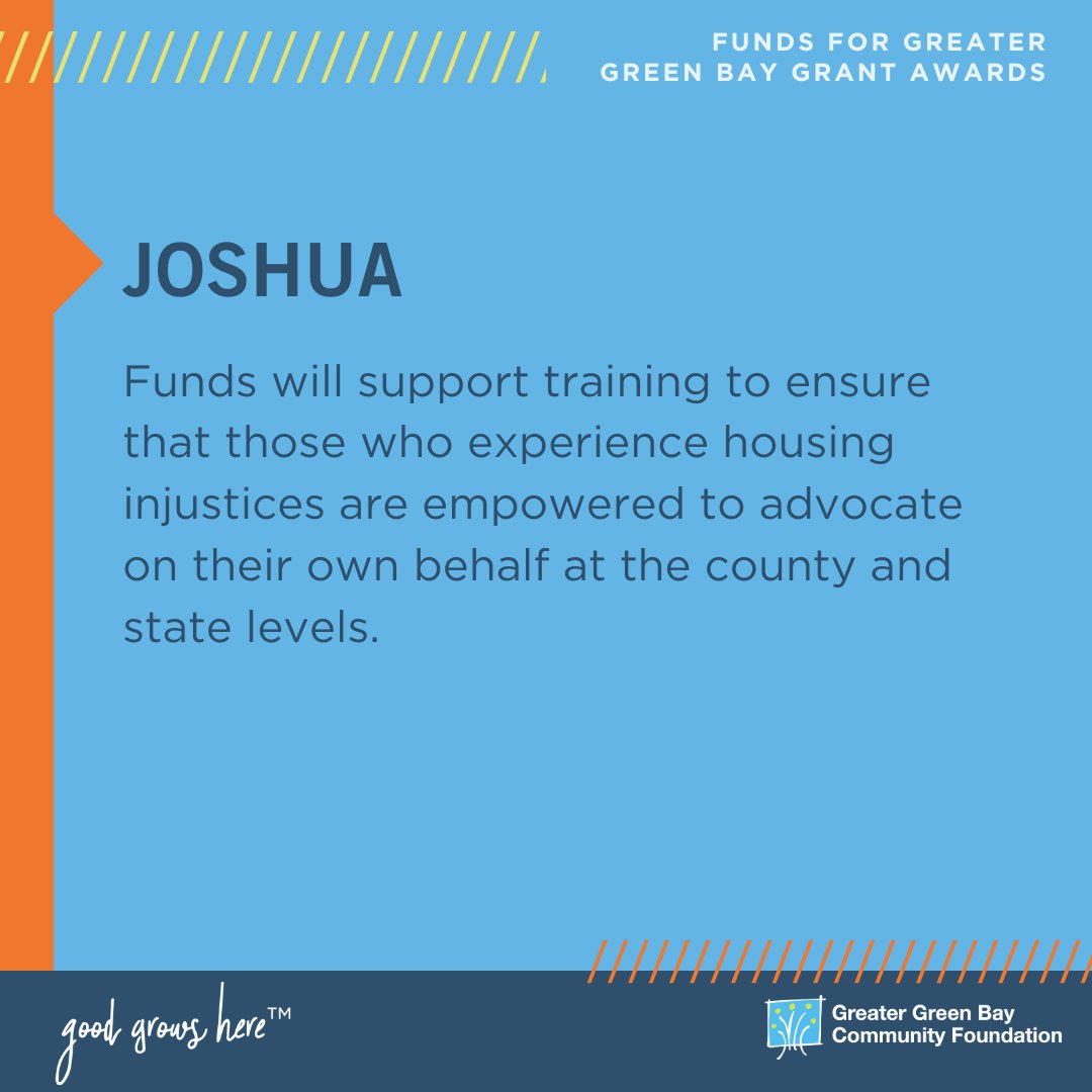 ggbcfoundation's tweet photo. We advance the progress of the Greater Green Bay Blueprint to Prevent and End Homelessness by funding efforts that align with the tasks and strategies ahead. Learn about all 26 Funds for Greater Green Bay grant awards at (https://t.co/oVFRoHwnSj). #goodgrowshere https://t.co/x5DI3me2Yo