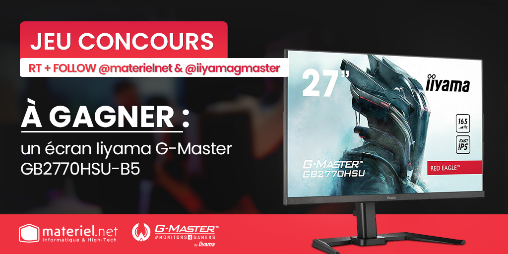 materielnet's tweet photo. 🎁 𝑪𝑶𝑵𝑪𝑶𝑼𝑹𝑺 #ParisManga 🎁

Un nouvel écran 27" IPS 165Hz pour votre setup, ça serait cool non ? 😏

👉 RT + Follow @materielnet &amp; @iiyamagmaster pour tenter de remporter notre lot d'une valeur de 199€95 🔥

🎰 TAS 21/03
📋 https://t.co/tBfxJi1akO https://t.co/mxj4QWo7XU