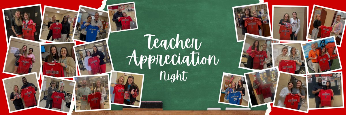 GHSLadyIndians's tweet photo. Teacher Appreciation Night!

Tonight we want to thank all the teachers in the Gilbert community and beyond. Thank you for all that you do to support our players and community. https://t.co/Z3q6kCPsal