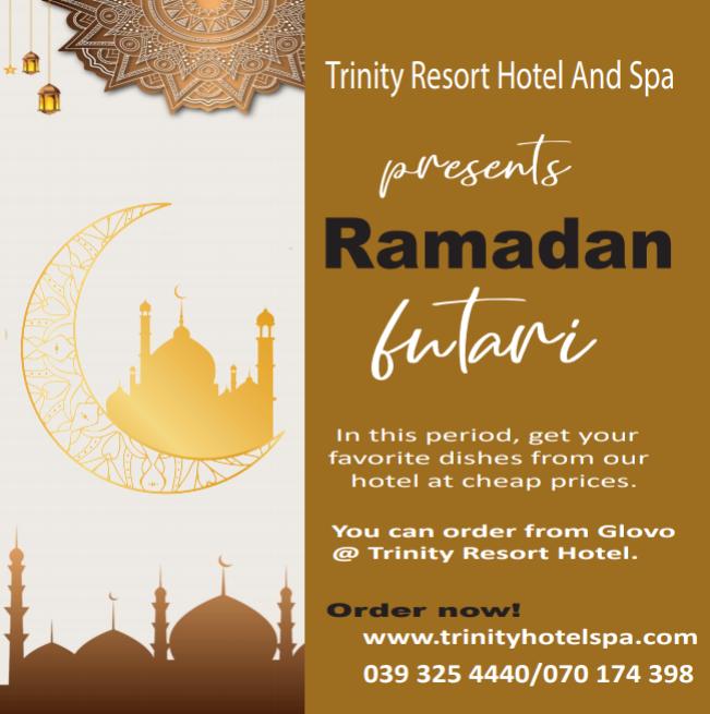TrinityMotel's tweet photo. Together in this Ramadan as we spread peace and love for us all, join us at Trinity Resort Hotel And Spa everyday for this period  by ordering your favorite dishes to cater for your Futari. Trinity Resort Hotel And Spa@ Glovo.......🙂🙂.  https://t.co/1i285NLPpd https://t.co/Wo2rAmh5DP