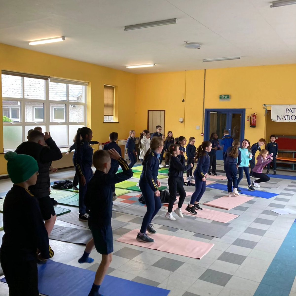 PatrickswellNS's tweet photo. All the classes in the school started their 6 week block of Yoga classes today with @cathyd_yoga They really enjoyed it and are looking forwarsnto next week already! https://t.co/sfPWTJTxXM