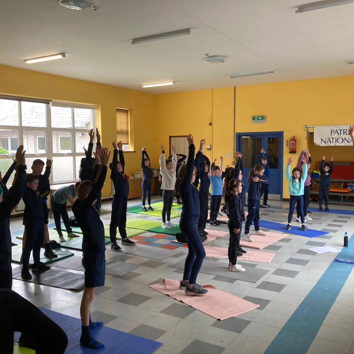 PatrickswellNS's tweet photo. All the classes in the school started their 6 week block of Yoga classes today with @cathyd_yoga They really enjoyed it and are looking forwarsnto next week already! https://t.co/sfPWTJTxXM