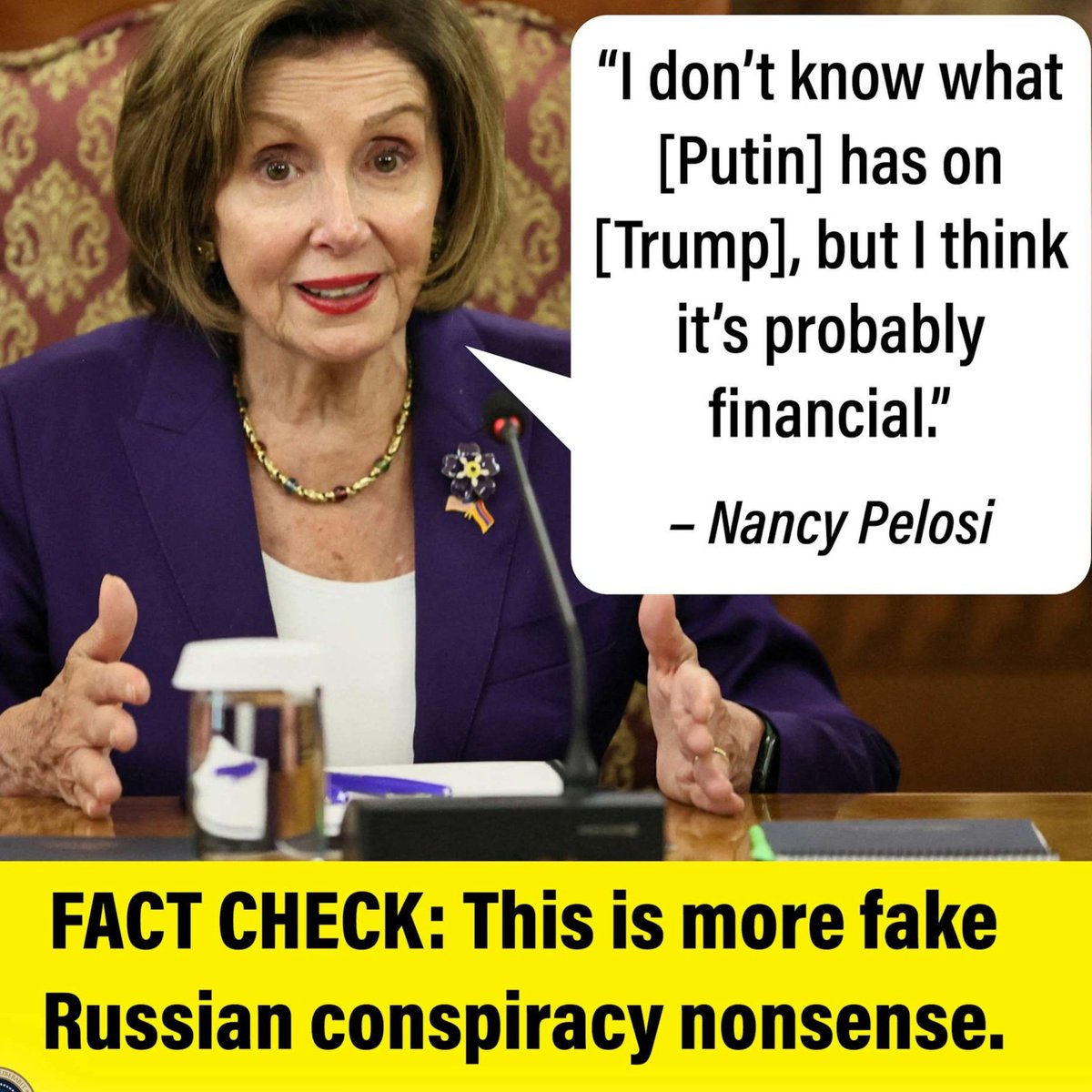 Nancy Pelosi carries on 'Russian hoax '🤷‍♀️! @Pixie1z @x4Eileen @goldisez @HPY2KW @CaP21B @cmir_r 🍊 @1Gforce45 @raderld @ToniLL22 @V_Lady2024 @SkullLives @thandar324 @hellzxcajun @PriamtheB @HMX3333 @JohnPot259 @ghostwolfman @ItallionTony @RockyMtMama1 @KARAN10011982…