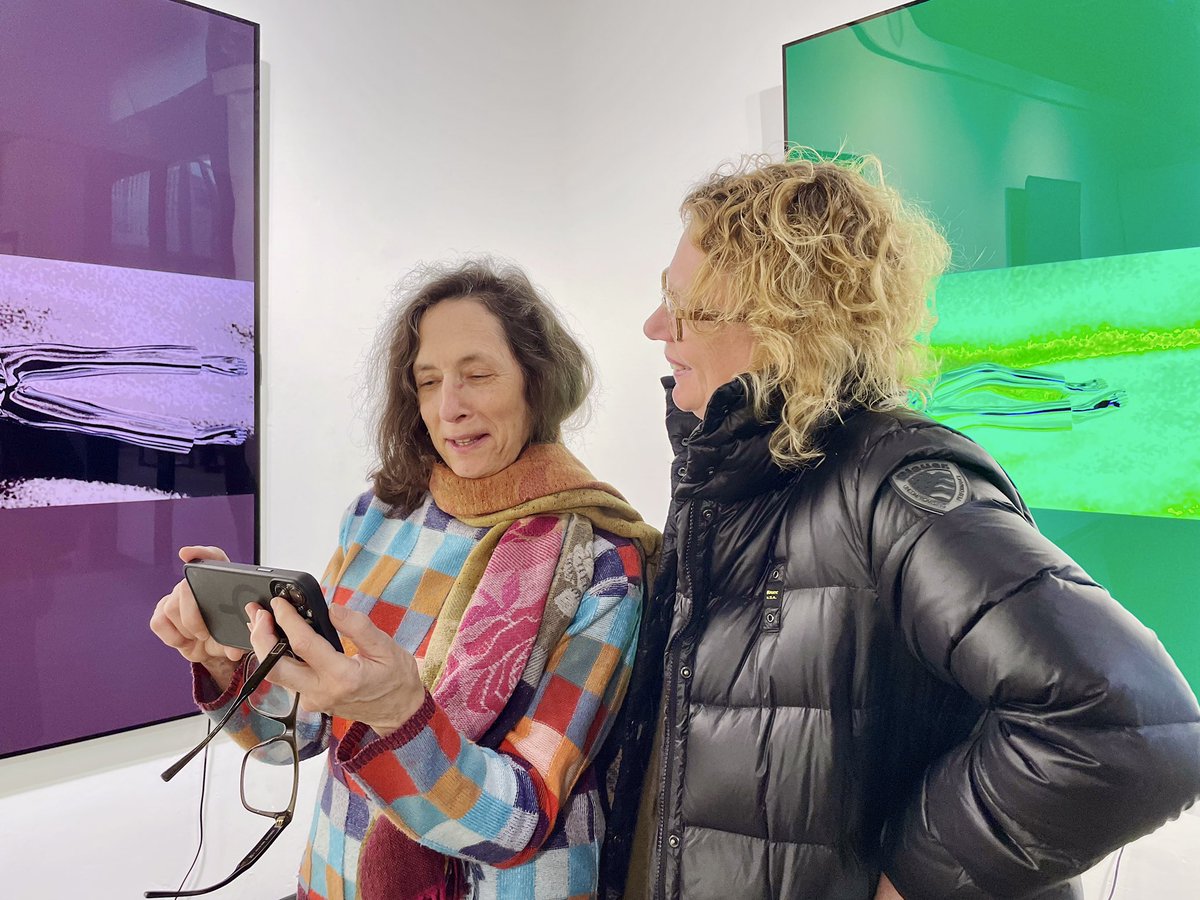 🟦 Sabine Himmelsbach, Director of @HEK_Basel, visited Claudia Hart‘s solo exhibition ECSTACY. More news soon.