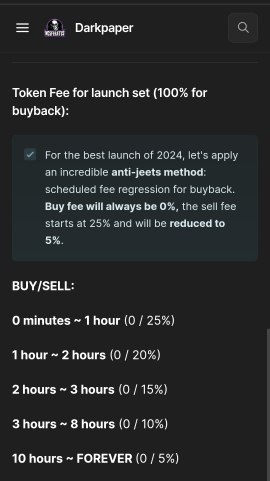 🧛 Sell fees are 100% BUYBACK!

👑 The sell tax will be automatically reduced down to 5%

🔥 Let's breake the Jeets and take $NOSFERATUS to the moon!

✔️ Read about Anti-jeet method: nosferatus.gitbook.io/darkpaper/pres…