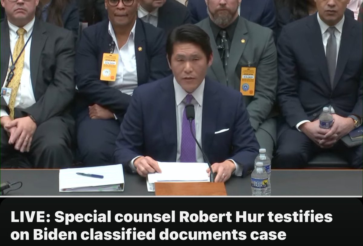 TheRubberDuck79's tweet photo. ‼️LIVE‼️
#SpecialCouncil #RobertHur on Biden classified documents case.
https://t.co/K7Ug9Hoas5 https://t.co/CPPHXfS7mf