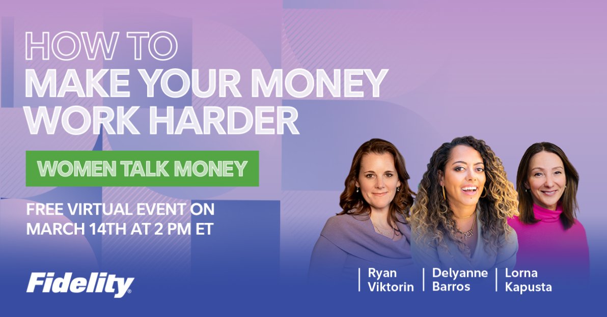 CMCuzzi4's tweet photo. I’m looking forward to Fidelity’s Women Talk Money panel discussion with Delyanne the Money Coach on Thursday, March 14th! This event is virtual, free, and open to anyone interested! Sign up here: https://t.co/6YsChSy5Yk. 
 #FidelityAssociate https://t.co/xWMPWdwrHI