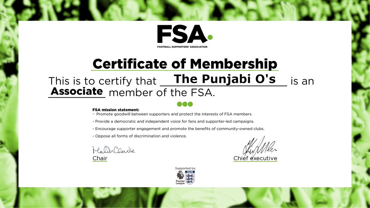 ThePunjabiOs's tweet photo. We are pleased to announce that we are now an Associate member of The Football Supporters’ Association @WeAreTheFSA
#football #footballfans #footballsupporters #FansForDiversity #LOFC #OneOrient https://t.co/Fa8qL4qStG