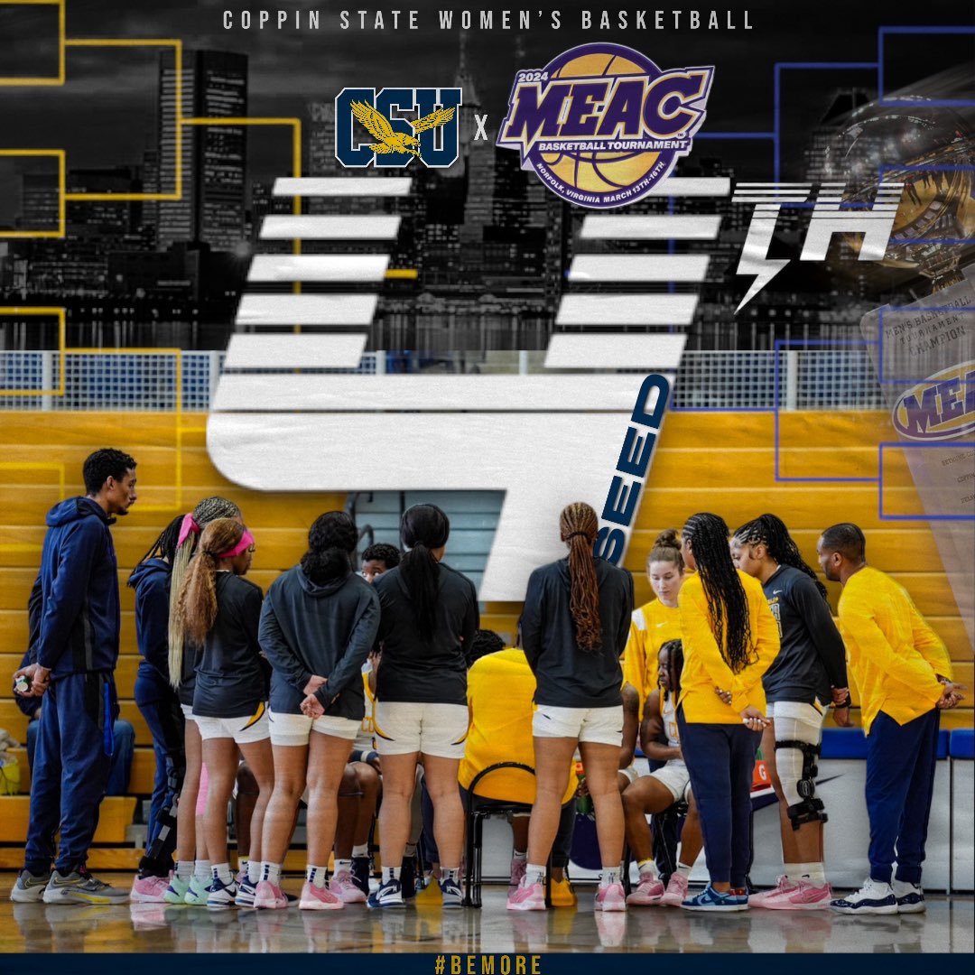 CoppinStateWBB's tweet photo. 𝓛𝓮𝓽 𝓽𝓱𝓮 𝓜𝓪𝓭𝓷𝓮𝓼𝓼 𝓑𝓮𝓰𝓲𝓷🏆🔥😈

The MEAC tournament is here! Lets Gooo Eagle Nation 💛💙

#BE🫶🏽MORE
#meacsports https://t.co/7WRUY8iti0