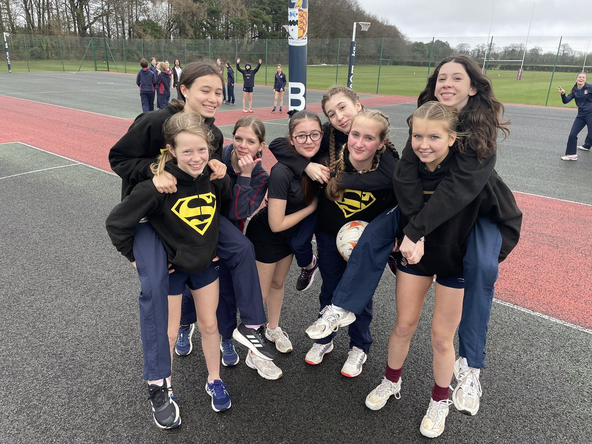 Y9 Girls giving #HouseNetball a shot this afternoon