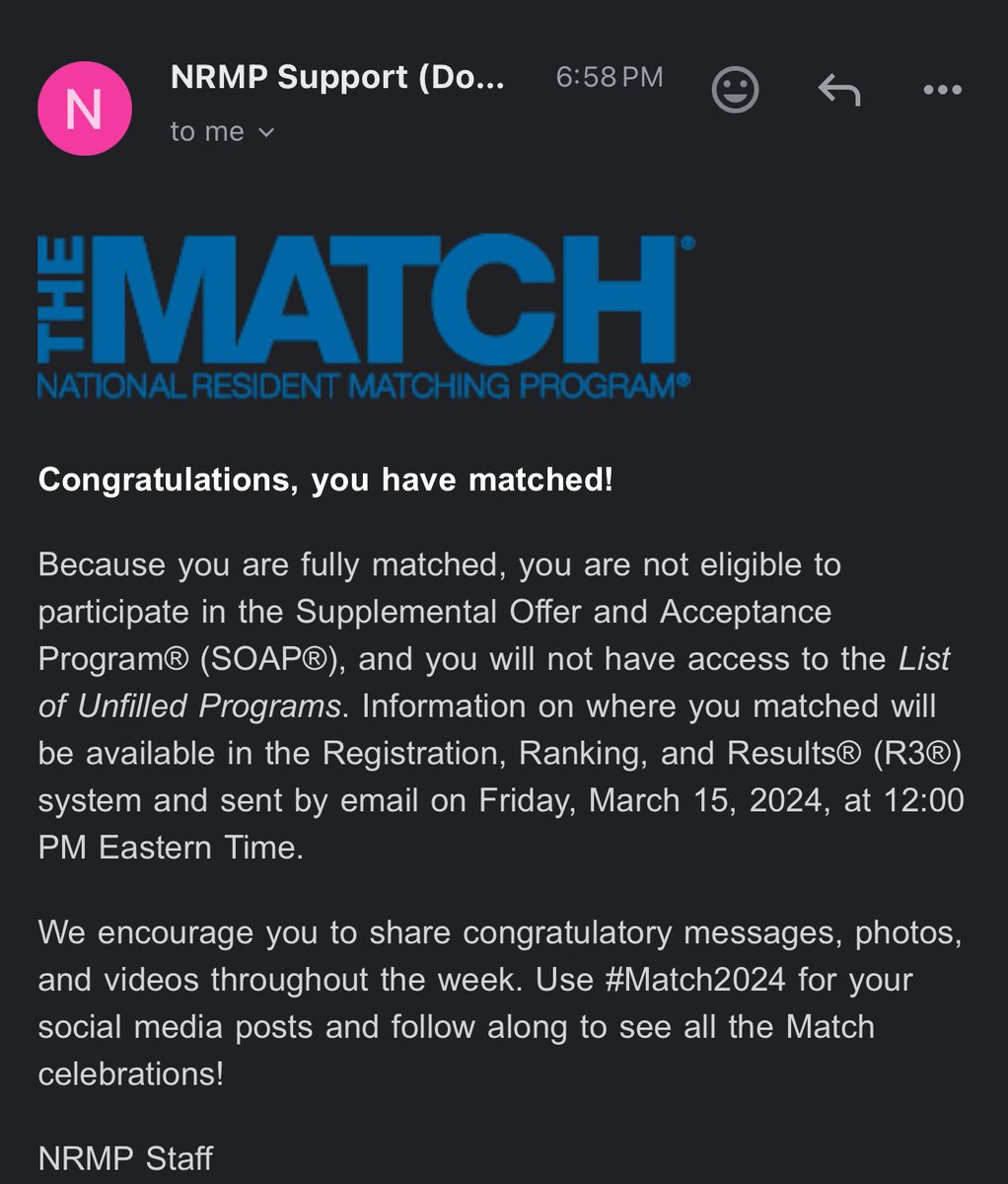 ZeeshanSafi16's tweet photo. Alhamdulillah matched into Internal Medicine Residency. 

What an incredible journey. Very excited about the placement. Fingers crossed 🤞🏼 
#Match2024 #USMLE https://t.co/lPOQK5V0hn