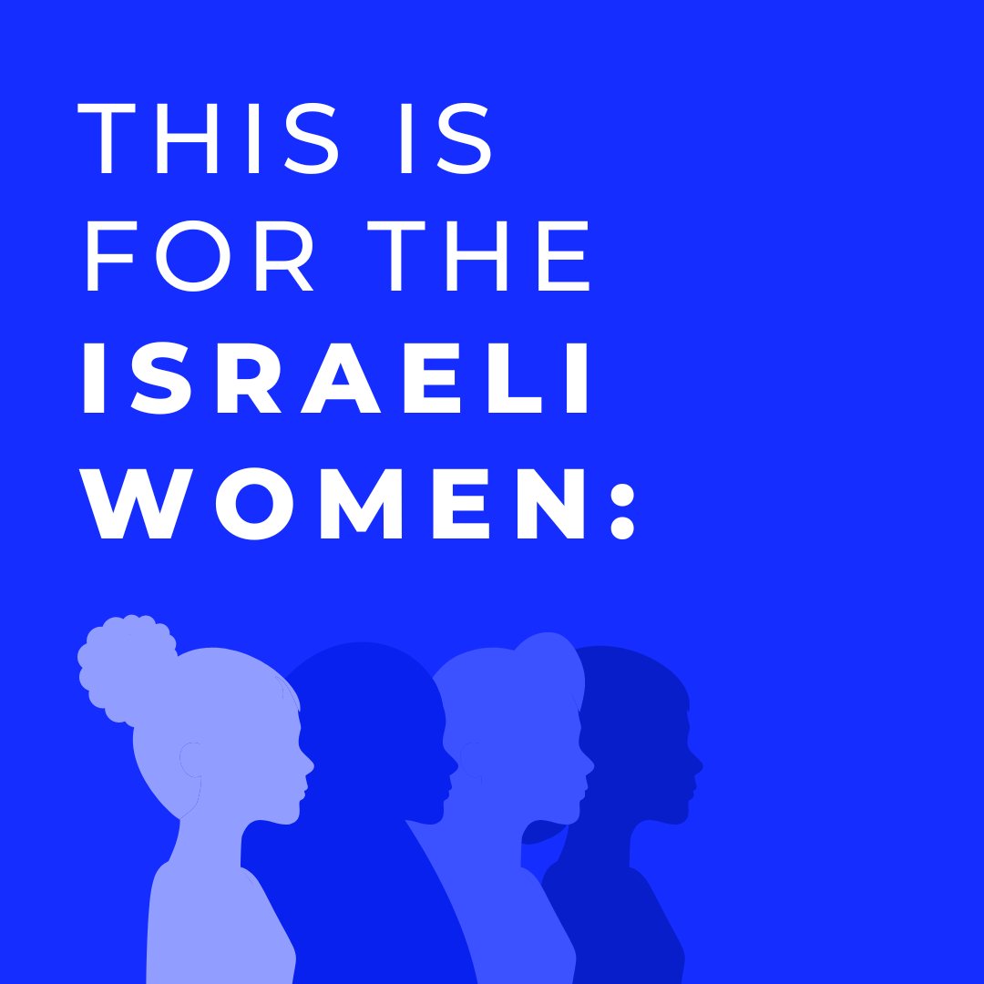 Israel's tweet photo. This is for the Israeli women: 

The women who were brutally murdered by Hamas terrorists

The women who are being held hostage by Hamas in Gaza

The women who lost their lives defending our country

We will never stop making sure your voices are heard. 

#BelieveIsraeliWomen #WomensHistoryMonth