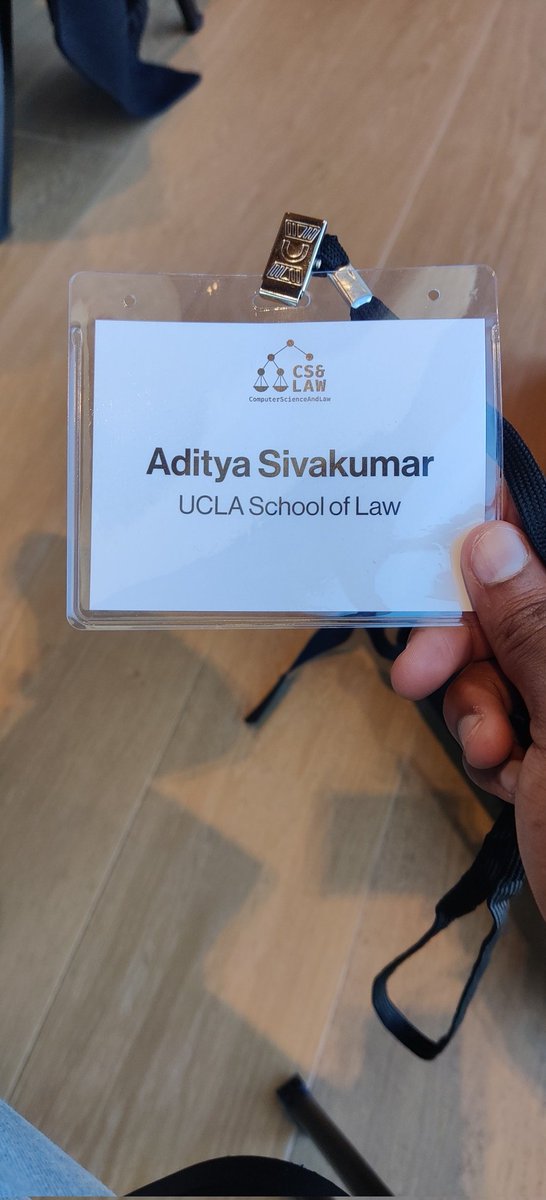 AdityaAI_Law's tweet photo. Excited to be attending the @TheOfficialACM CS &amp; Law Conference! Will be tweeting out links to interesting + practical papers as they are presented https://t.co/9HbUm7nKgi