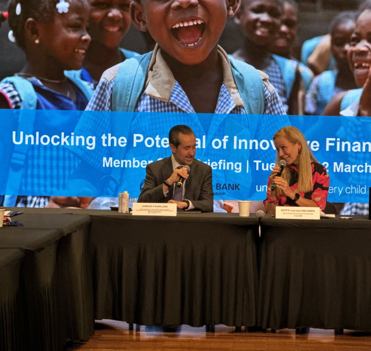 KittyvdHeijden's tweet photo. Very pleased to welcome back @Familiar_BM to @UNICEF to highlight the opportunities innovative finance can unlock #foreverychild https://t.co/PgWKIbc5RH