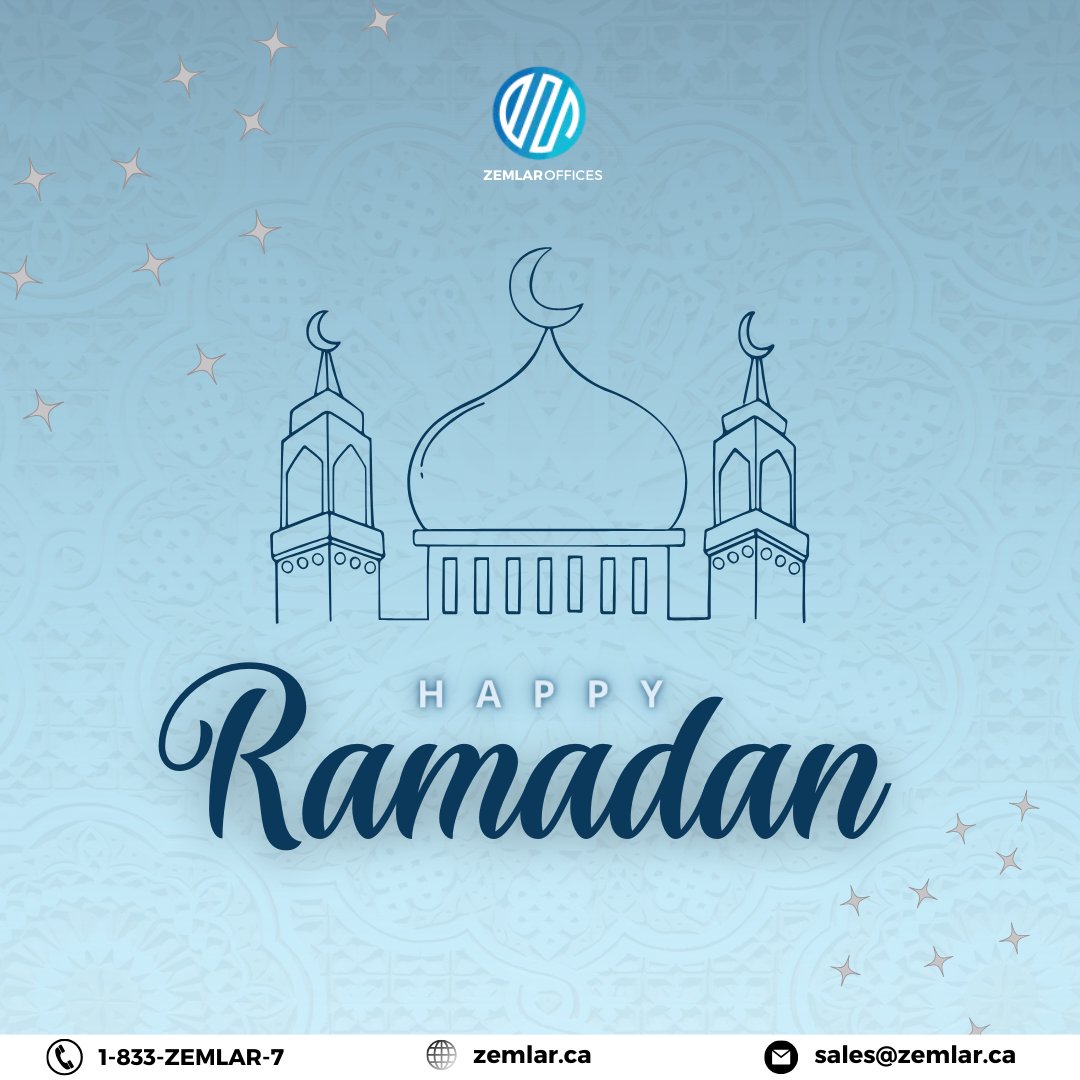 From Zemlar Offices, we wish you a Ramadan filled with blessings. We are grateful for our clients and partners, and we hope you have a wonderful Ramadan ✨

For more details, please visit: bit.ly/3wMPmWk
#privateoffices #ZEMLAROffices #sharedoffices #meetingrooms