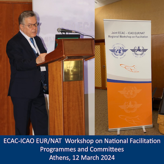 ECAC-ICAO EUR/NAT workshop on facilitation programmes kicked off in Athens today with opening remarks from Dr Tsitouras, Governor HCAA. Experts shared insights on overcoming challenges to foster cross-government collaboration with industry, the health sector & beyond.