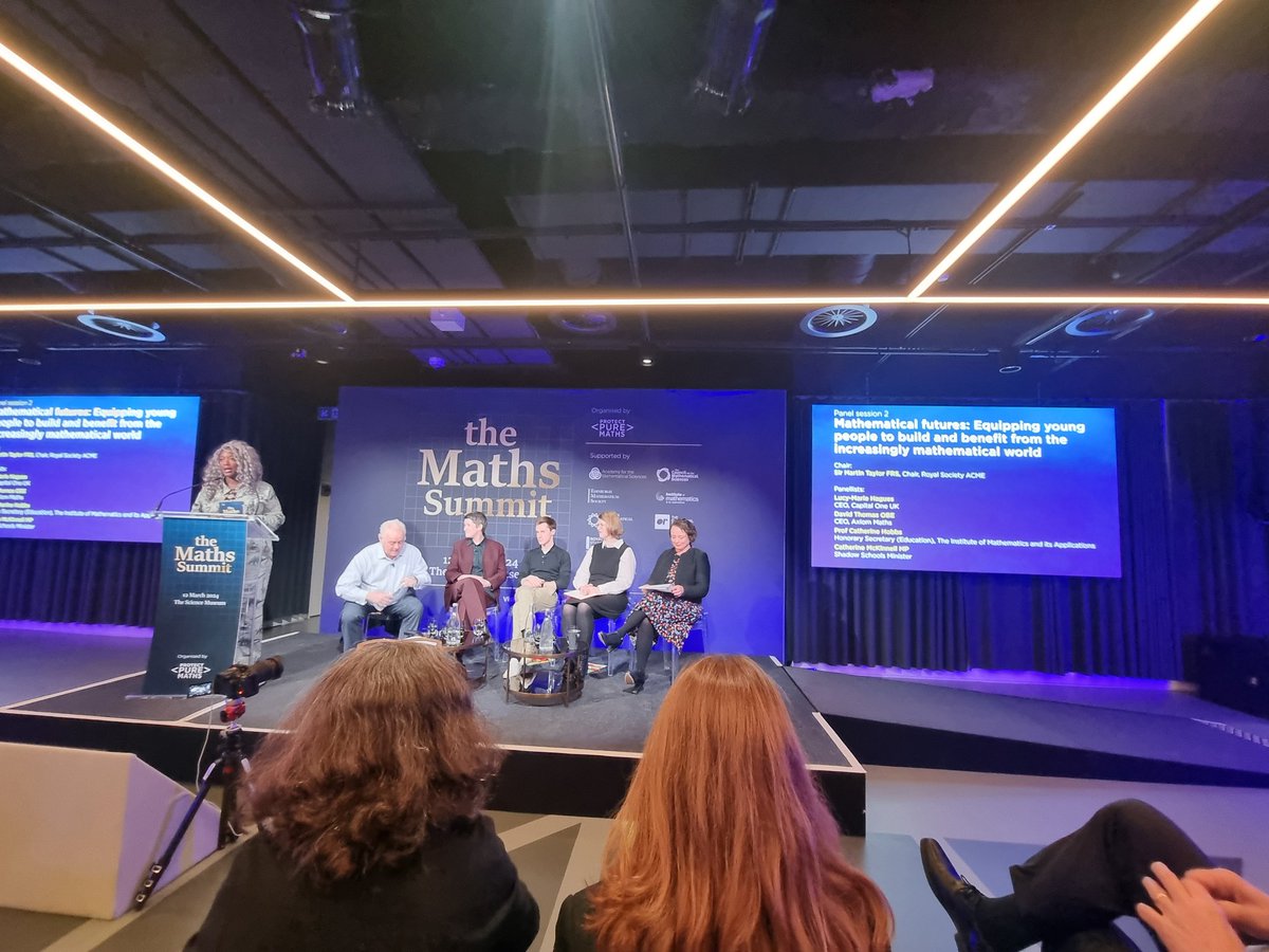 Great discussion of maths education at the Maths Summit, including the growing teacher supply challenge as a barrier to progress, with @CatMcKinnell citing NFER research that at least some maths teaching is done by non-specialist teachers in 45 per cent of schools