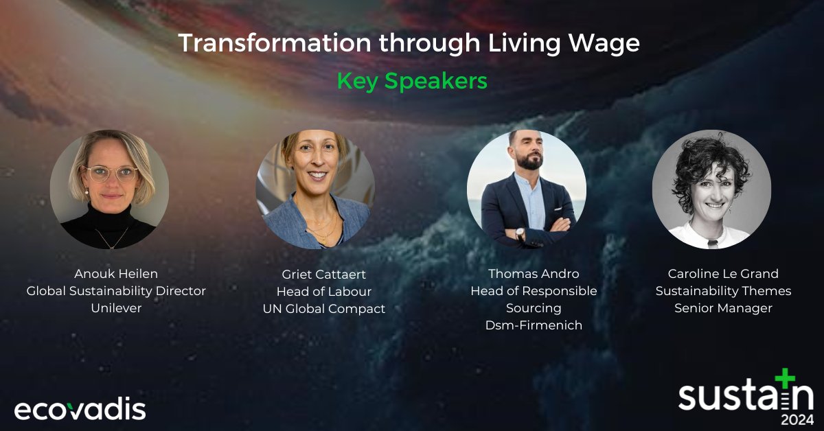 Join us for an impactful event: “Transformation through Living Wage” centered around the profound impact of fair wages on workers' lives and the broader economy. Tune in now to #Sustain24: ecovad.is/4a7ercZ