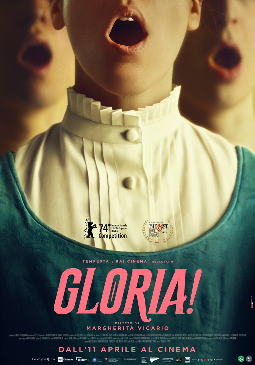 Margherita Vicario (@marghivic) on Twitter photo Vi presento il poster ufficiale di “Gloria!”, la mia opera prima di cui ho coscritto musiche e sceneggiatura. Non so da dove cominciare 🎻💃🏻… DALL’ 11 APRILE AL CINEMA.
<a href="/01Distribution/">01Distribution</a> <a href="/tempestafilm/">tempesta</a> <a href="/RaiCinema/">Rai Cinema</a> conC. Gamba, G. Bellugi, V. Lucchesi (<a href="/LRDLofficial/">la Rappresentante di Lista</a>) P.Rossi, Elio.. Vi presento il poster ufficiale di “Gloria!”, la mia opera prima di cui ho coscritto musiche e sceneggiatura. Non so da dove cominciare 🎻💃🏻… DALL’ 11 APRILE AL CINEMA.
<a href="/01Distribution/">01Distribution</a> <a href="/tempestafilm/">tempesta</a> <a href="/RaiCinema/">Rai Cinema</a> conC. Gamba, G. Bellugi, V. Lucchesi (<a href="/LRDLofficial/">la Rappresentante di Lista</a>) P.Rossi, Elio..
