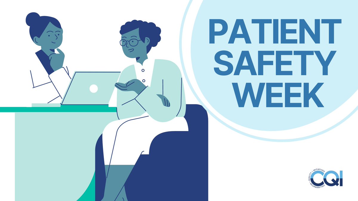It's #PatientSafetyWeek and we'd like to thank all of the CQIs who contribute to the safety of patients seeking care around Michigan!