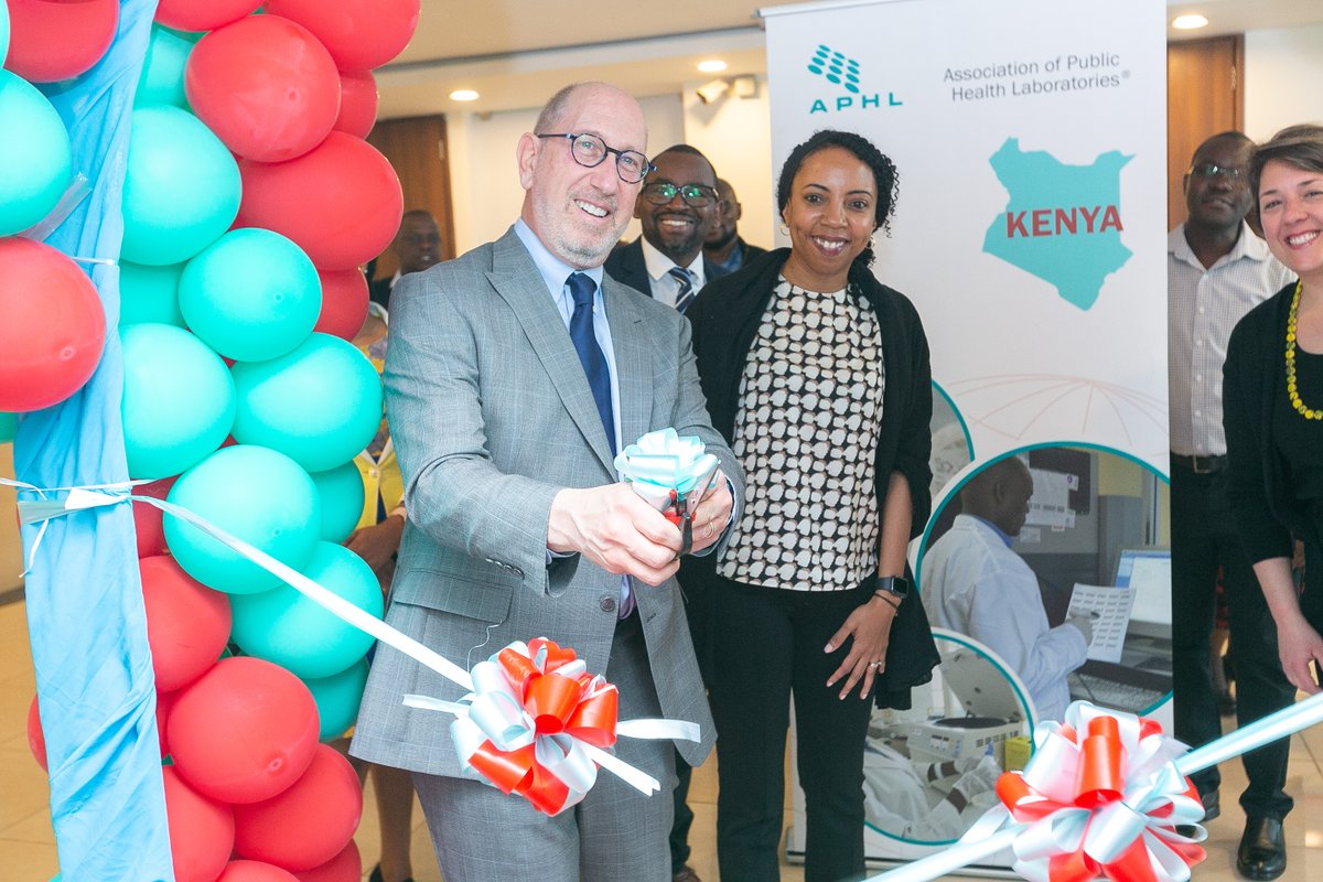 Rufuskn's tweet photo. APHL Kenya has a new Home! What a pleasure to witness the official opening by @APHL 's  CEO Scott Becker. https://t.co/PPDWvXZSFs