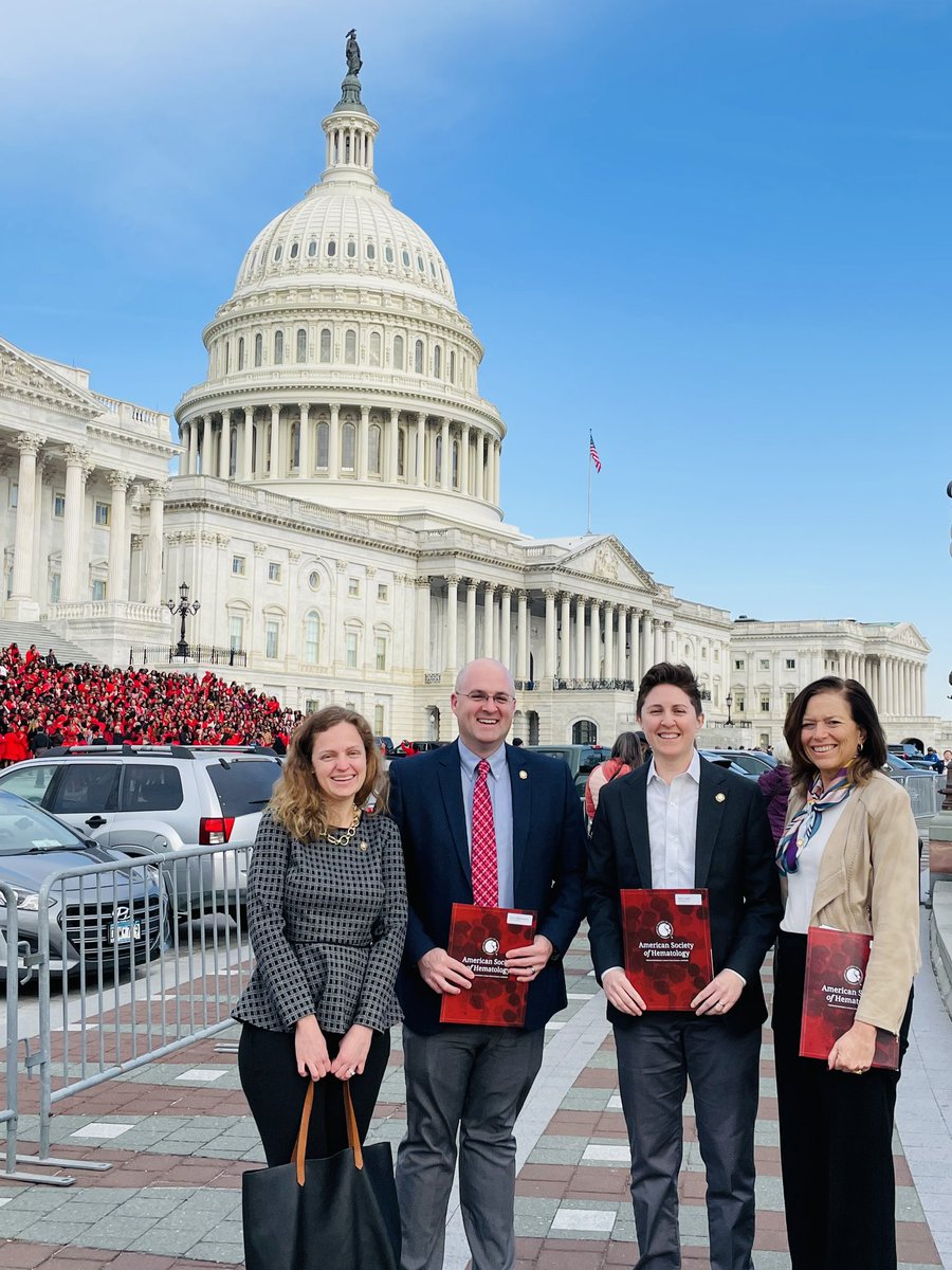 Hill Day with @ASH_hematology - advocating for NIH funding for hematology research, sickle cell comprehensive care and data collection initiatives! #Fight4Hematology #ConquerSCD