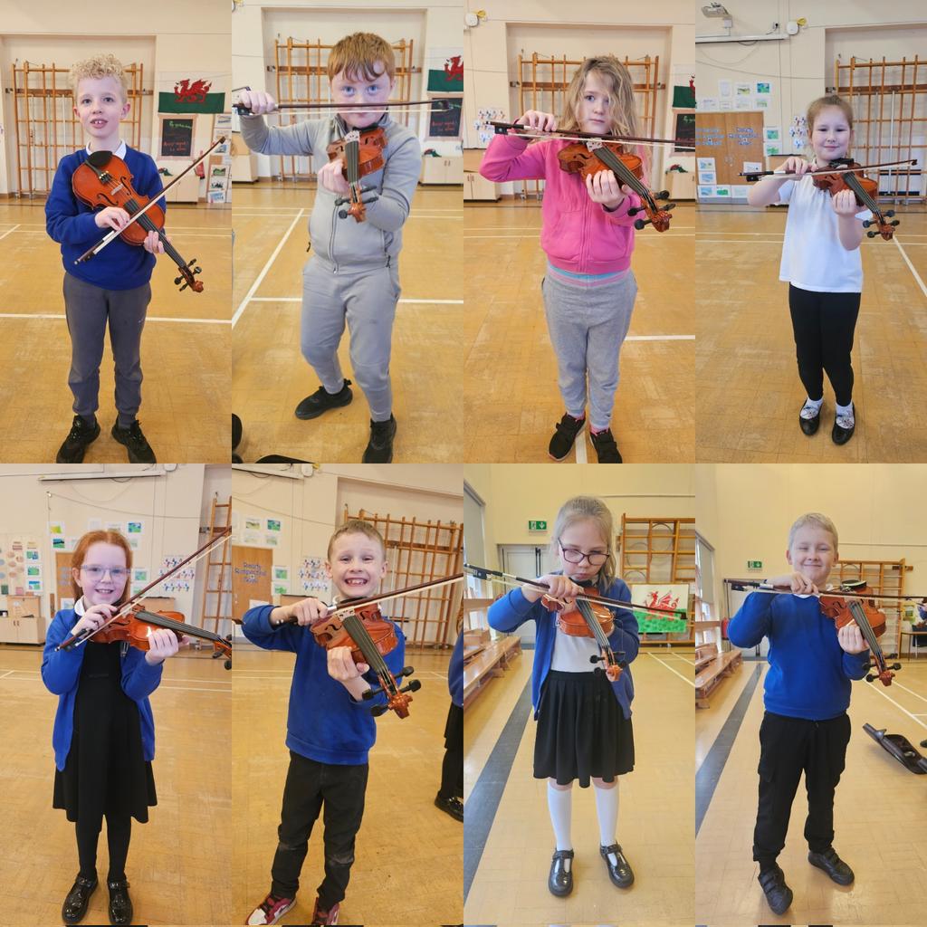 We are loving learning to play the violin! @YsgolMaesglas @MissKJonesYMG @MissWilliamsYMG