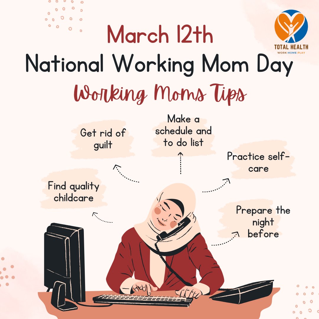 It's Women's History Month! What's a great way to celebrate? Showcasing a huge population of women: Working Moms. A Mom's job is never done! What tip can you share? #womenshistorymonth #TotalHealthUPS #WorkHomePlayUPS
