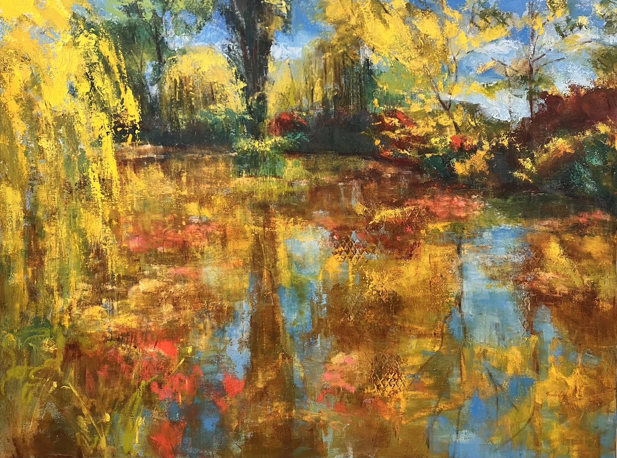 36" x 48" Cold wax and oil on gallery wrapped canvas #art #coldwax #painting